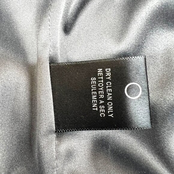 Halston Heritage High Neck Gown Open Back Gown in Gunmetal Gray Size 2 - Picture 14 of 15